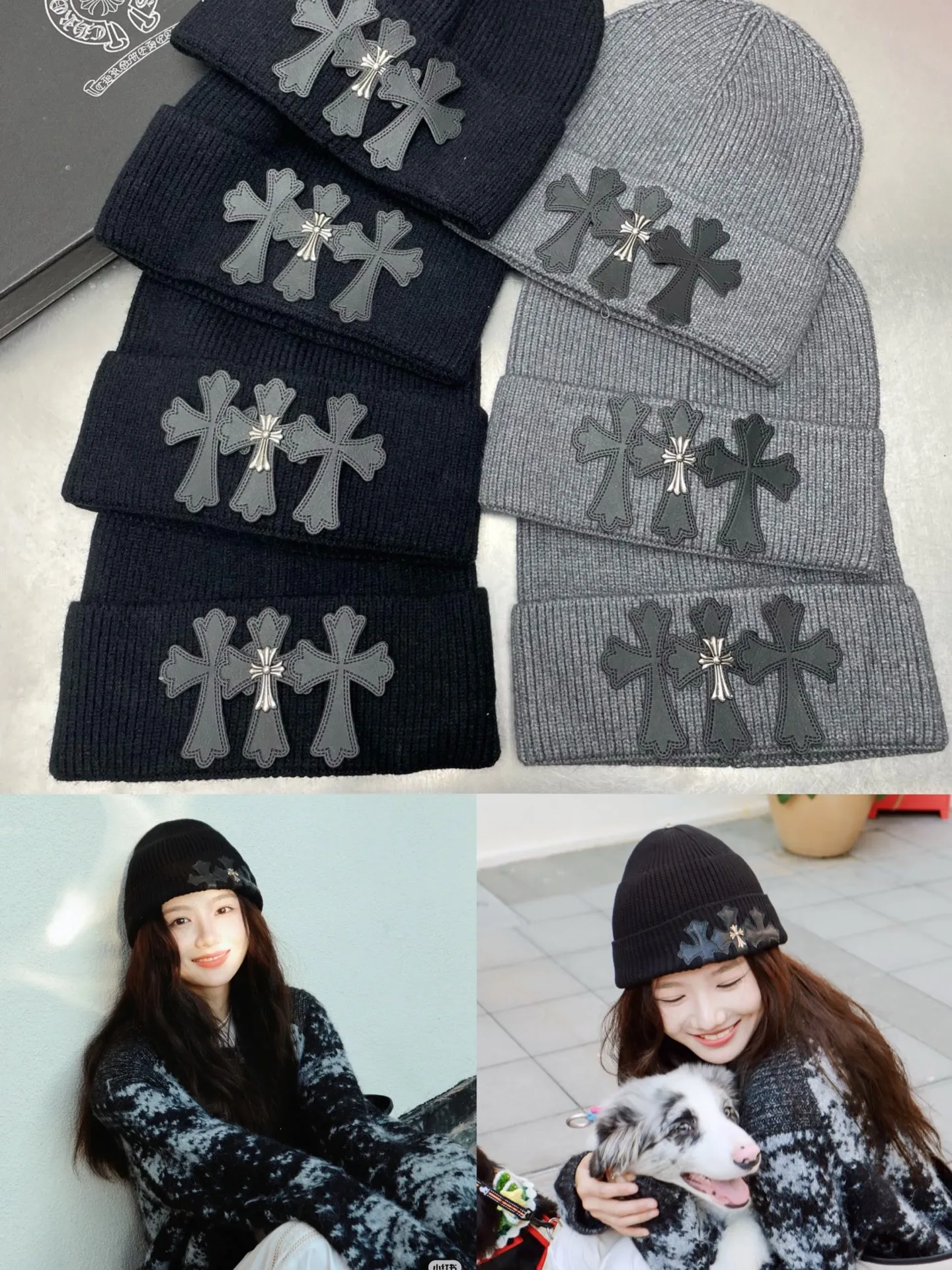 Order style Crow Heart Beanie